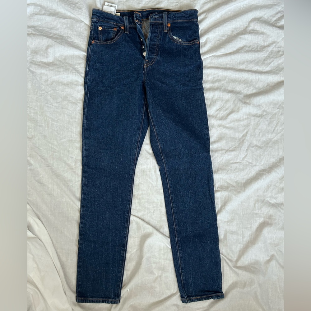 Levi’s 501 Skinny Dark Wash Jeans